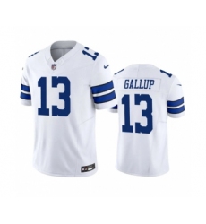 Men's Nike Dallas Cowboys #13 Michael Gallup White 2023 F.U.S.E. Vapor Limited Stitched Football Jersey