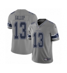 Youth Dallas Cowboys #13 Michael Gallup Limited Gray Inverted Legend Football Jersey