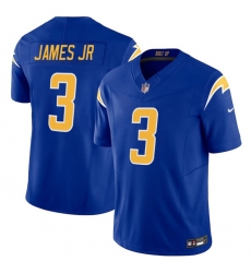 Men's Los Angeles Chargers #3 Derwin James JR Royal 2025 F.U.S.E Vapor Limited Stitched Football Jersey