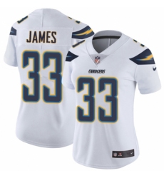 Women's Nike Los Angeles Chargers #33 Derwin James White Vapor Untouchable Elite Player NFL Jersey