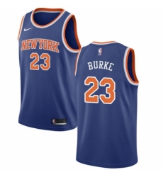 Youth Nike New York Knicks #23 Trey Burke Swingman Royal Blue NBA Jersey - Icon Edition