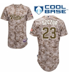 Men's Majestic San Diego Padres #23 Matt Szczur Replica Camo Alternate 2 Cool Base MLB Jersey
