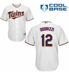 Youth Majestic Minnesota Twins #12 Jake Odorizzi Authentic White Home Cool Base MLB Jersey