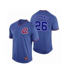 Men's Atlanta Braves #26 Mike Foltynewicz Royal Cooperstown Collection Legend Jersey