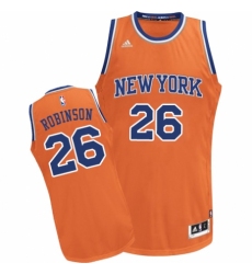 Women's Adidas New York Knicks #26 Mitchell Robinson Swingman Orange Alternate NBA Jersey