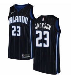 Women's Nike Orlando Magic #23 Justin Jackson Swingman Black NBA Jersey Statement Edition