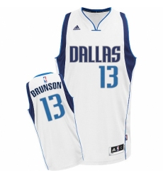Women's Nike Dallas Mavericks #13 Jalen Brunson Swingman White Home NBA Jersey - Association Edition