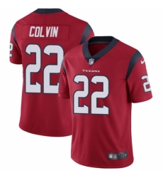 Youth Nike Houston Texans #22 Aaron Colvin Red Alternate Vapor Untouchable Elite Player NFL Jersey