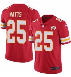 Men's Nike Kansas City Chiefs #25 Armani Watts White Vapor Untouchable Elite Player NFL Jersey