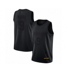 Men's Los Angeles Lakers #9 Rajon Rondo Swingman Black MVP Basketball Jersey