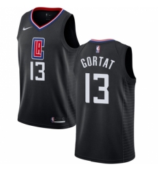 Women's Nike Los Angeles Clippers #13 Marcin Gortat Swingman Black NBA Jersey Statement Edition