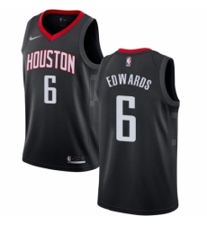 Youth Nike Houston Rockets #6 Vincent Edwards Swingman Black NBA Jersey Statement Edition