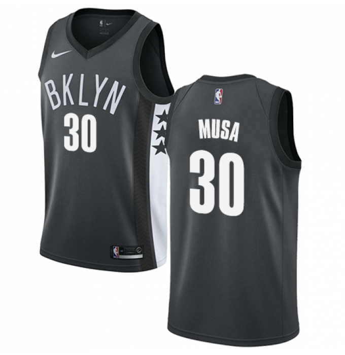 Women's Nike Brooklyn Nets #30 Dzanan Musa Swingman Gray NBA Jersey Statement Edition