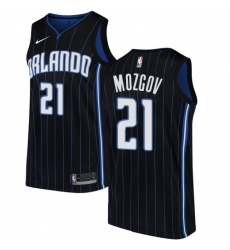 Women's Nike Orlando Magic #21 Timofey Mozgov Swingman Black NBA Jersey Statement Edition