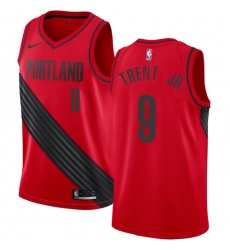 Men's Nike Portland Trail Blazers #9 Gary Trent Jr. Swingman Red NBA Jersey Statement Edition