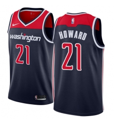 Men's Nike Washington Wizards #21 Dwight Howard Swingman Navy Blue NBA Jersey Statement Edition