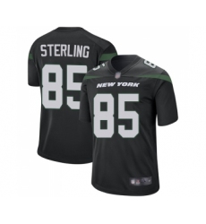 Men's New York Jets #85 Neal Sterling Game Black Alternate Football Jersey