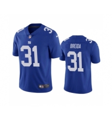 Men's New York Giants #31 Matt Breida Blue Vapor Untouchable Limited Stitched Jersey