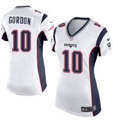 Women's Nike New England Patriots #10 Josh Gordon Game White NFL Jersey