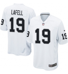 Men's Nike Oakland Raiders #19 Brandon LaFell Game White NFL Jersey