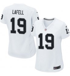 Women's Nike Oakland Raiders #19 Brandon LaFell Game White NFL Jersey