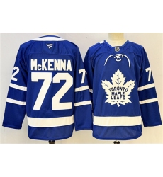 Men's Toronto Maple Leafs #72 Gavin McKenna Blue 2024-25 Stitched Hockey Jersey
