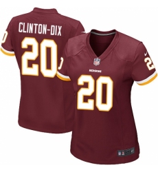 Women's Nike Washington Redskins #20 Ha Clinton-Dix Game Burgundy Red Team Color NFL Jersey