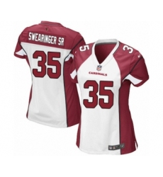Women's Nike Arizona Cardinals #35 D.J. Swearinger SR Game White NFL Jersey