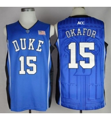 Blue Devils #15 Jahlil Okafor Royal Blue Basketball Stitched NCAA Jersey
