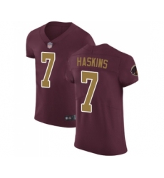 Men's Washington Redskins #7 Dwayne Haskins Burgundy Red Alternate Vapor Untouchable Elite Player Football Jersey