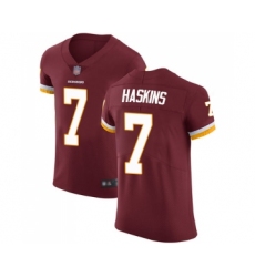 Men's Washington Redskins #7 Dwayne Haskins Burgundy Red Team Color Vapor Untouchable Elite Player Football Jersey