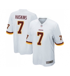 Men's Washington Redskins #7 Dwayne Haskins Game White Football Jersey