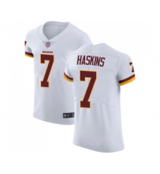 Men's Washington Redskins #7 Dwayne Haskins White Vapor Untouchable Elite Player Football Jersey