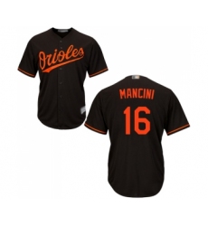 Youth Baltimore Orioles #16 Trey Mancini Replica Black Alternate Cool Base Baseball Jersey