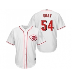 Men's Cincinnati Reds #54 Sonny Gray Replica White Home Cool Base Baseball Jersey
