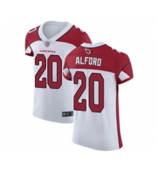 Men's Arizona Cardinals #20 Robert Alford White Vapor Untouchable Elite Player Football Jersey