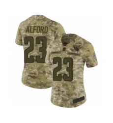 Women's Arizona Cardinals #23 Robert Alford Limited Camo 2018 Salute to Service Football Jersey