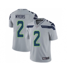 Men's Seattle Seahawks #2 Jason Myers Grey Alternate Vapor Untouchable Limited Player Football Jersey