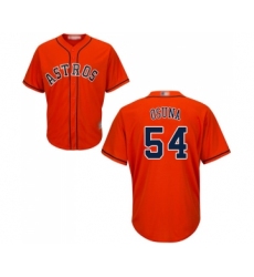 Men's Houston Astros #54 Roberto Osuna Replica Orange Alternate Cool Base Baseball Jersey