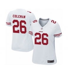 Women's San Francisco 49ers #26 Tevin Coleman Limited Black 2016 Salute to Service Football Jersey