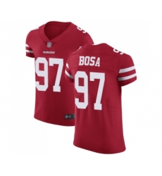 Men's San Francisco 49ers #97 Nick Bosa Red Team Color Vapor Untouchable Elite Player Football Jersey