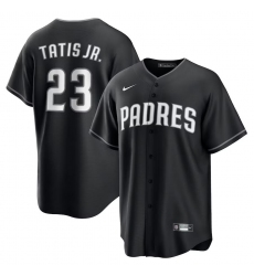 Men's San Diego Padres #23 Fernando Tatis Jr. Black Limited Stitched Baseball Jersey