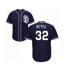 Youth San Diego Padres #32 Franmil Reyes Replica Navy Blue Alternate 1 Cool Base Baseball Jersey