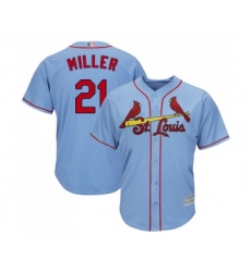 Men's St. Louis Cardinals #21 Andrew Miller Replica Light Blue Alternate Cool Base Baseball Jersey