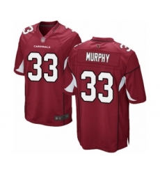 Men's Arizona Cardinals #33 Byron Murphy Game Red Team Color Football Jersey
