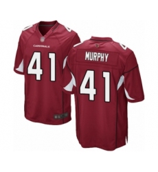 Men's Arizona Cardinals #41 Byron Murphy Game Red Team Color Football Jersey