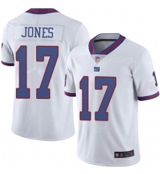 Youth Nike New York Giants #17 Daniel Jones White Stitched NFL Limited Rush Jersey Youth Nike New York Giants #17 Daniel Jones White Stitched NFL Limited Rush Jersey