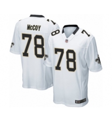 Men's New Orleans Saints #78 Erik McCoy Game White Football Jersey