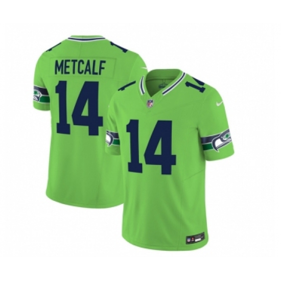 Men's Nike Seattle Seahawks #14 DK Metcalf 2023 F.U.S.E. Green Limited Football Stitched Jersey Men's Nike Seattle Seahawks #14 DK Metcalf 2023 F.U.S.E. Green Limited Football Stitched Jersey