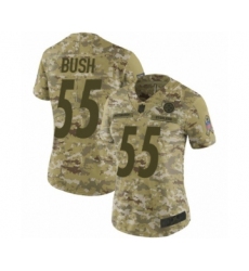 Women's Pittsburgh Steelers #55 Devin Bush Limited Camo 2018 Salute to Service Football Jersey
